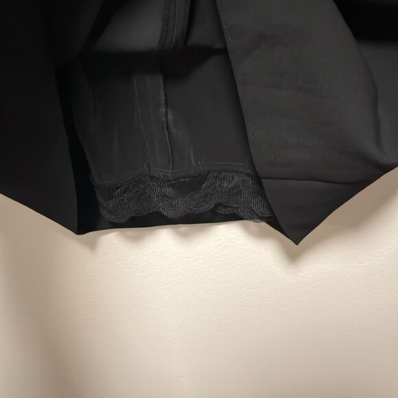 TRINA TURK (NWT) Marta Embellished Collar Crepe Black Mini Shift Dress, Size 6 - Picture 13 of 15